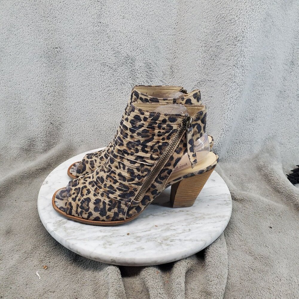 Paul Green Shoes Womens UK 5 US 7.5 Brown Leopard Leather Cayanne Ankle Boots